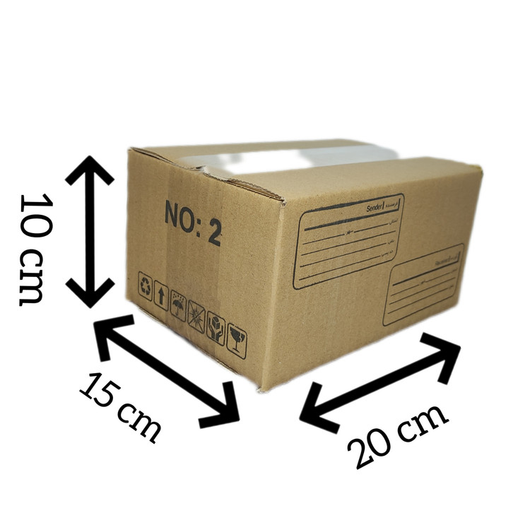 کارتن پستی سایز 2
