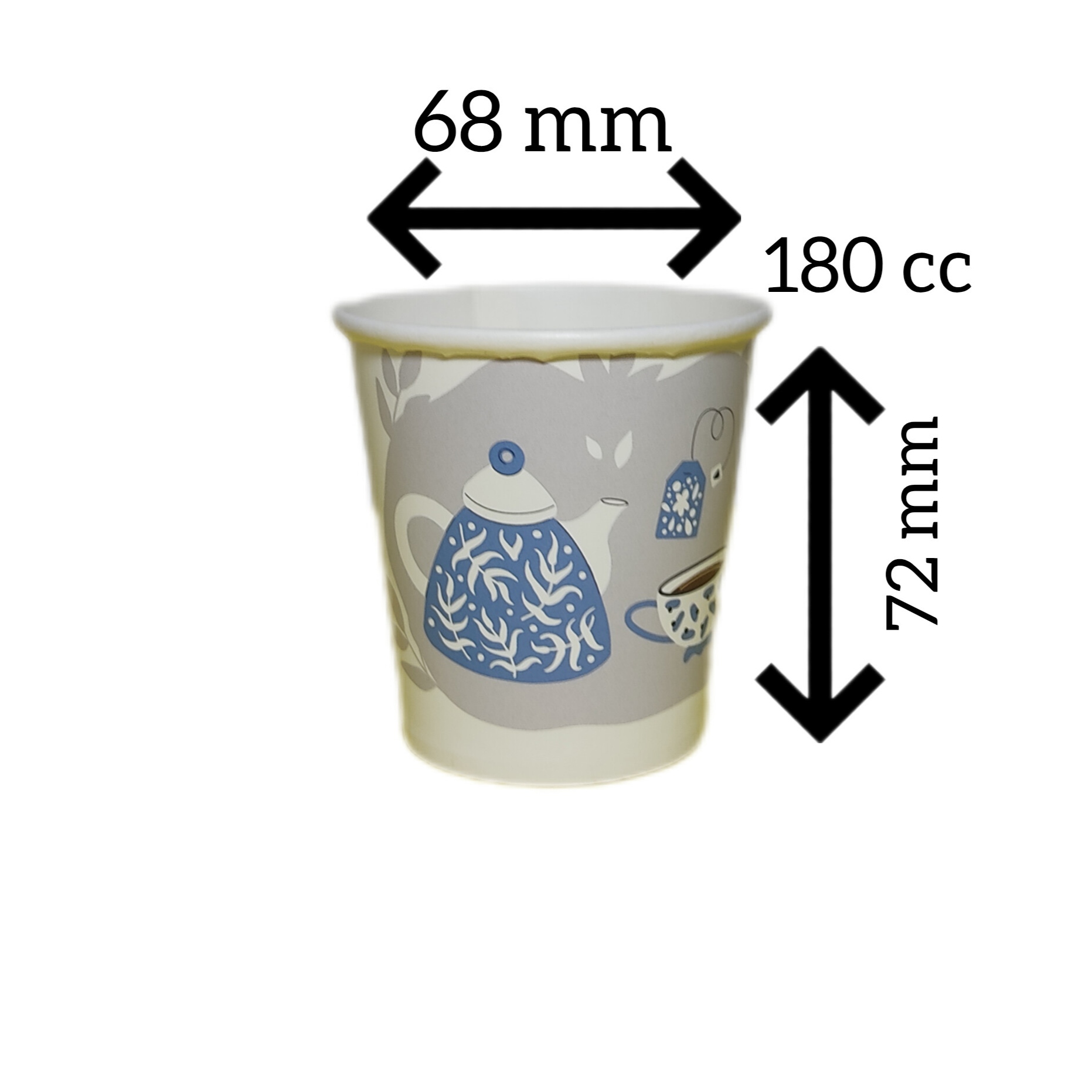 لیوان  کاغذی یکبار مصرف گلاسه 180cc