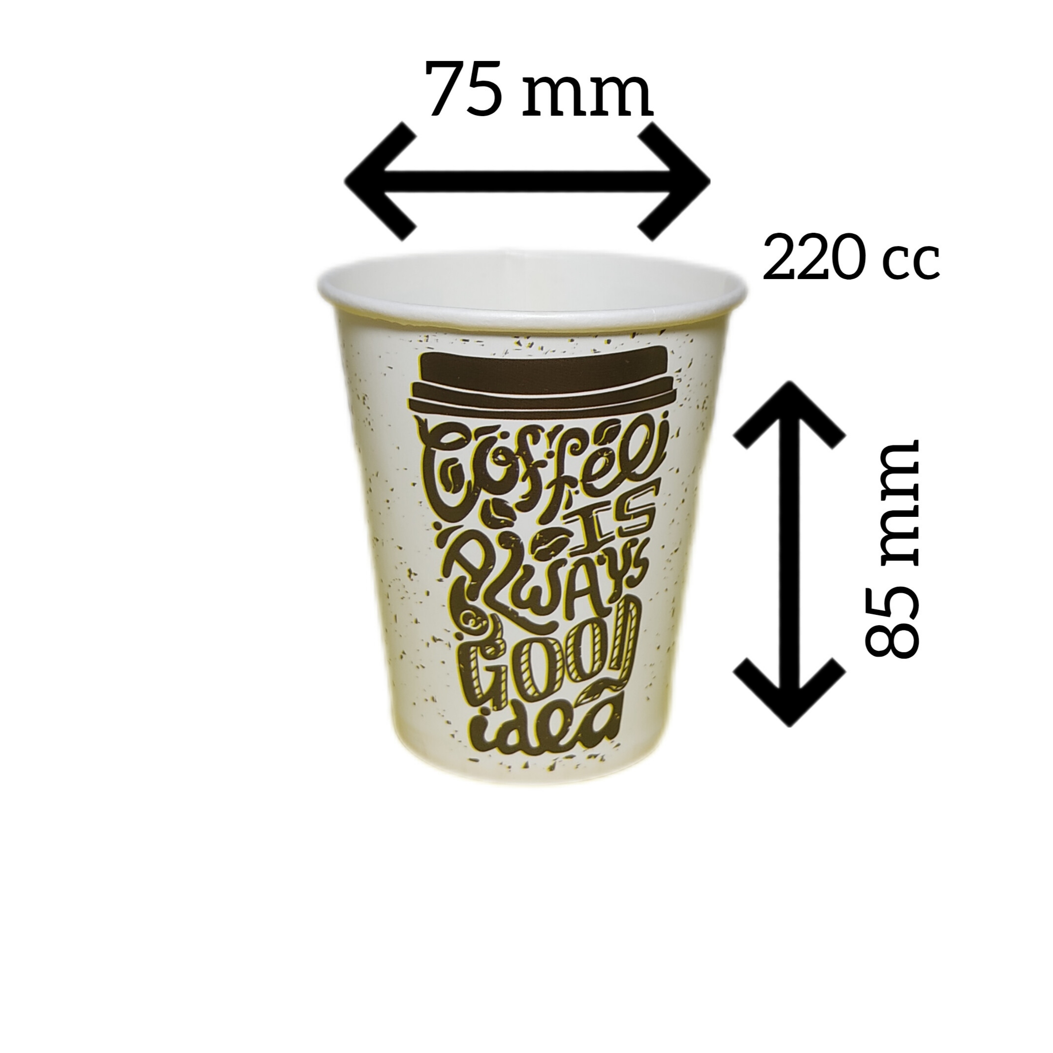 لیوان  کاغذی یکبار مصرف گلاسه 220cc